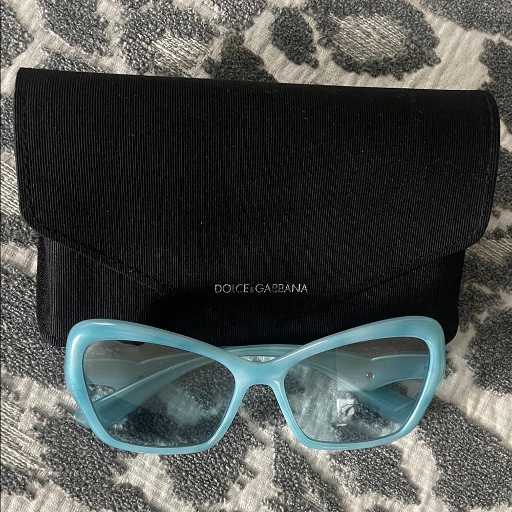 Dolce & Gabbana Light Blue Sunglasses Gradient Sunglasses